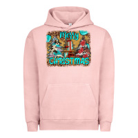 Pigment Salmon merry christmas Urban Hoodie - JahusDesignShop