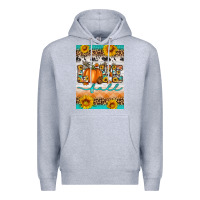 Heather Grey love fall Premium Hoodie - Artiststas