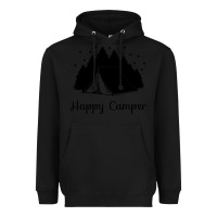 Black camping Heavyweight Hoodie - Unal Design