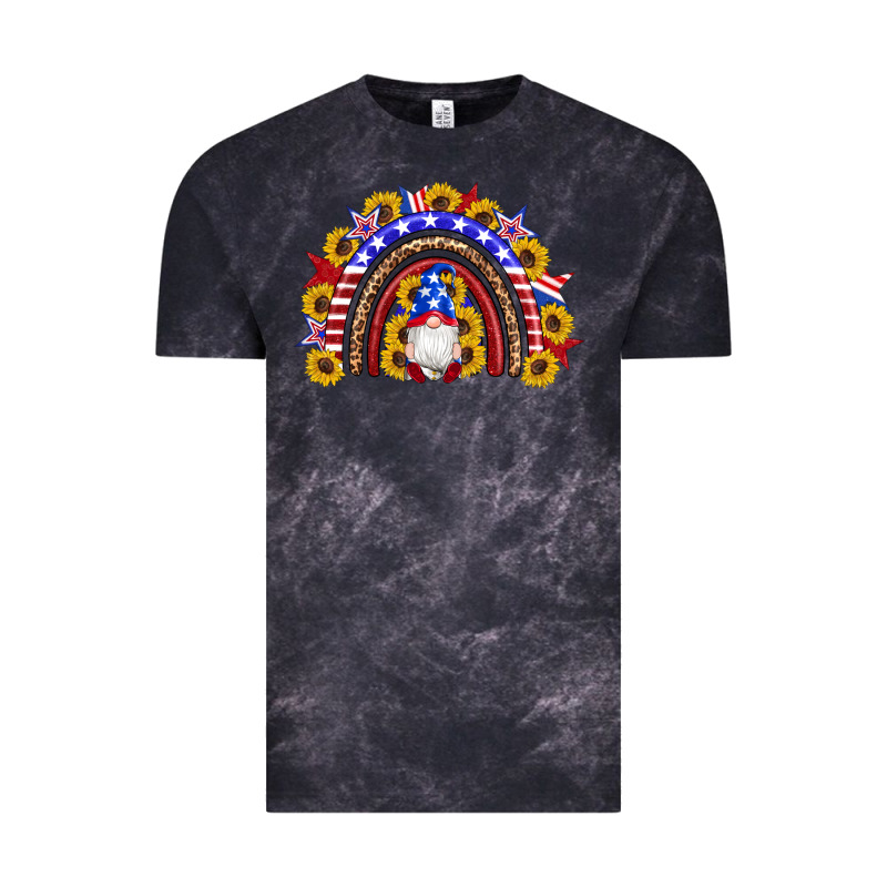 American Flag Gnomes Sunflowers Rainbow Vintage Tee by Artiststas | Teevron