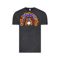 Vintage Black american flag gnomes sunflowers rainbow Vintage Tee - Artiststas