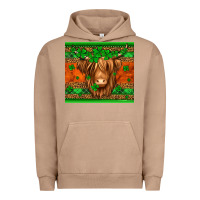 Pigment Burro st patricks day long haired cow Urban Hoodie - Jasminsmagicworld