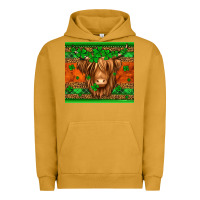 Pigment Peanut Butter st patricks day long haired cow Urban Hoodie - Jasminsmagicworld