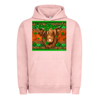 Pigment Salmon st patricks day long haired cow Urban Hoodie - Jasminsmagicworld