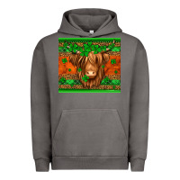 Pigment Tornado st patricks day long haired cow Urban Hoodie - Jasminsmagicworld
