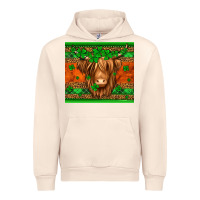 Sandshell st patricks day long haired cow Urban Hoodie - Jasminsmagicworld