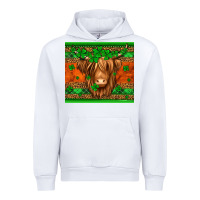 White st patricks day long haired cow Urban Hoodie - Jasminsmagicworld