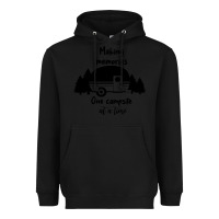 Black making memories Heavyweight Hoodie - Unal Design