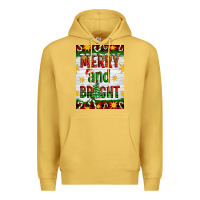 Antique Gold Merry And Bright Premium Hoodie - Artiststas