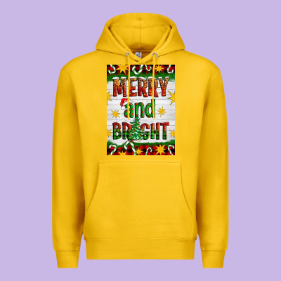 Merry And Bright Premium Hoodie Designed By Artiststas