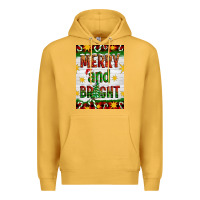 Mustard Merry And Bright Premium Hoodie - Artiststas