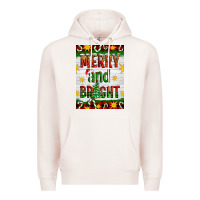 Pale Pink Merry And Bright Premium Hoodie - Artiststas