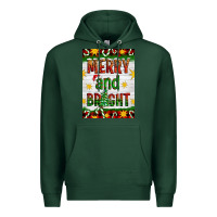 Sports Green Merry And Bright Premium Hoodie - Artiststas