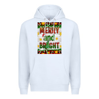 White Merry And Bright Premium Hoodie - Artiststas