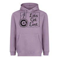 Lavender lets get lost Heavyweight Hoodie - Unal Design