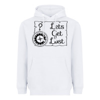 White lets get lost Heavyweight Hoodie - Unal Design
