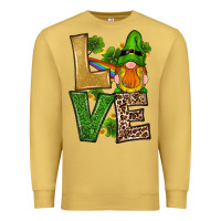 Antique Gold st patricks day gnomes shamrock love Premium Sweatshirt - RanaPortraitStore