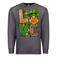 Charcoal Heather st patricks day gnomes shamrock love Premium Sweatshirt - RanaPortraitStore