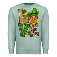 Seafoam st patricks day gnomes shamrock love Premium Sweatshirt - RanaPortraitStore
