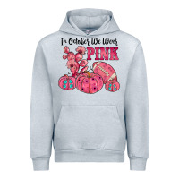 Heather Grey in october we wear pink Urban Hoodie - JahusDesignShop