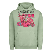 Pigment Oil Green in october we wear pink Urban Hoodie - JahusDesignShop