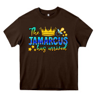 Chocolate Brown The Jamarcus Has Arrived Heavy Core Tee - CowhideDigitalArt