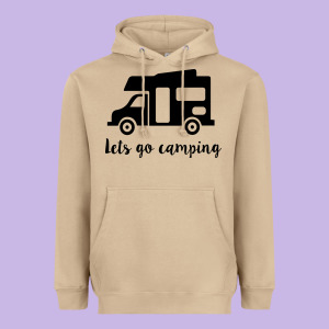Lets Go Camping Heavyweight Hoodie Designed By Unal Design