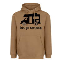 Toasted Coconut lets go camping Heavyweight Hoodie - Unal Design
