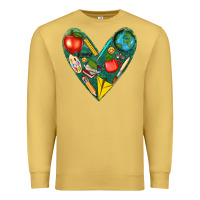 Antique Gold teacher  heart Premium Sweatshirt - texasbilliewilder