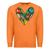 Carrot teacher  heart Premium Sweatshirt - texasbilliewilder