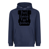 Navy pack lighter go further Heavyweight Hoodie - Unal Design