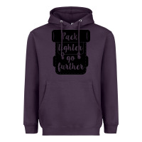 Plum pack lighter go further Heavyweight Hoodie - Unal Design