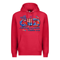 Cardinal with god all things are possible usa Premium Hoodie - AdoDesignShop