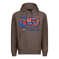 Coffee with god all things are possible usa Premium Hoodie - AdoDesignShop