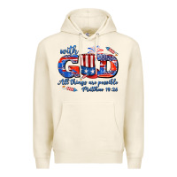 Tofu with god all things are possible usa Premium Hoodie - AdoDesignShop