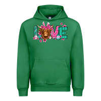 Emerald love easter floral longhaired cow Urban Hoodie - Jasminsmagicworld