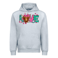Heather Grey love easter floral longhaired cow Urban Hoodie - Jasminsmagicworld