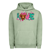 Pigment Oil Green love easter floral longhaired cow Urban Hoodie - Jasminsmagicworld