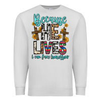 Dove Grey because he lives i can face tomorrow Premium Sweatshirt - Zillion Design Studio