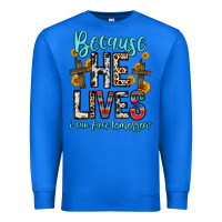 True Royal because he lives i can face tomorrow Premium Sweatshirt - Zillion Design Studio