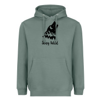 Sage stay wild Heavyweight Hoodie - Unal Design