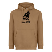 Toasted Coconut stay wild Heavyweight Hoodie - Unal Design