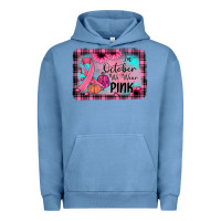 Pigment Pebble Blue in october we wear pink Urban Hoodie - JahusDesignShop