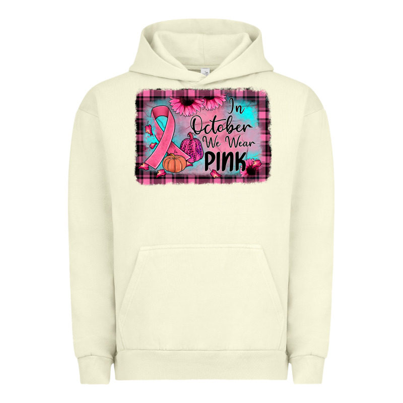 In October We Wear Pink Urban Hoodie by JahusDesignShop | Teevron