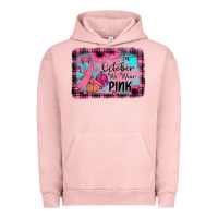 Pigment Salmon in october we wear pink Urban Hoodie - JahusDesignShop