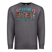 Charcoal Heather sorry i m late i didn t want to come Premium Sweatshirt - Zillion Design Studio