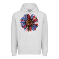Dove Grey usa flag camouflage sunflower Premium Hoodie - JahusDesignShop