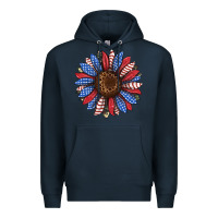 Navy usa flag camouflage sunflower Premium Hoodie - JahusDesignShop