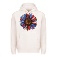 Pale Pink usa flag camouflage sunflower Premium Hoodie - JahusDesignShop