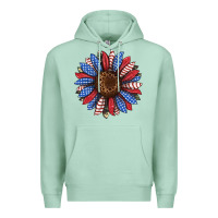 Seafoam usa flag camouflage sunflower Premium Hoodie - JahusDesignShop
